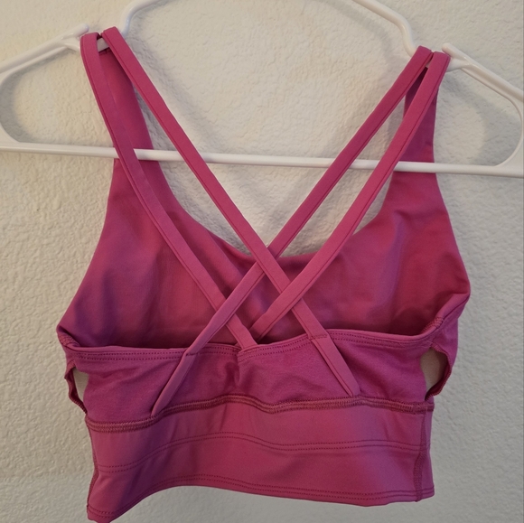 Lululemon Energy Longline Bra - Size 4 - Pink - Picture 4 of 6
